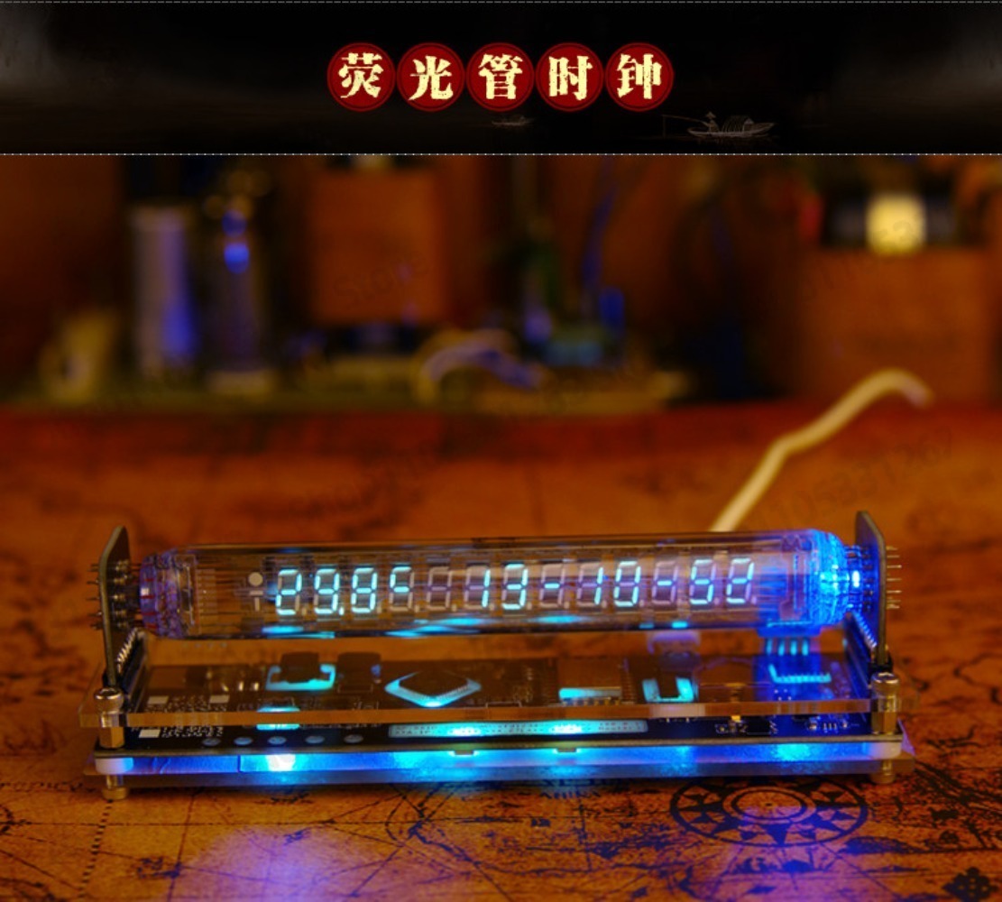 VFD Fluorescent Tube Clock IV- - огляд і ціна Retro Gaming Youtube