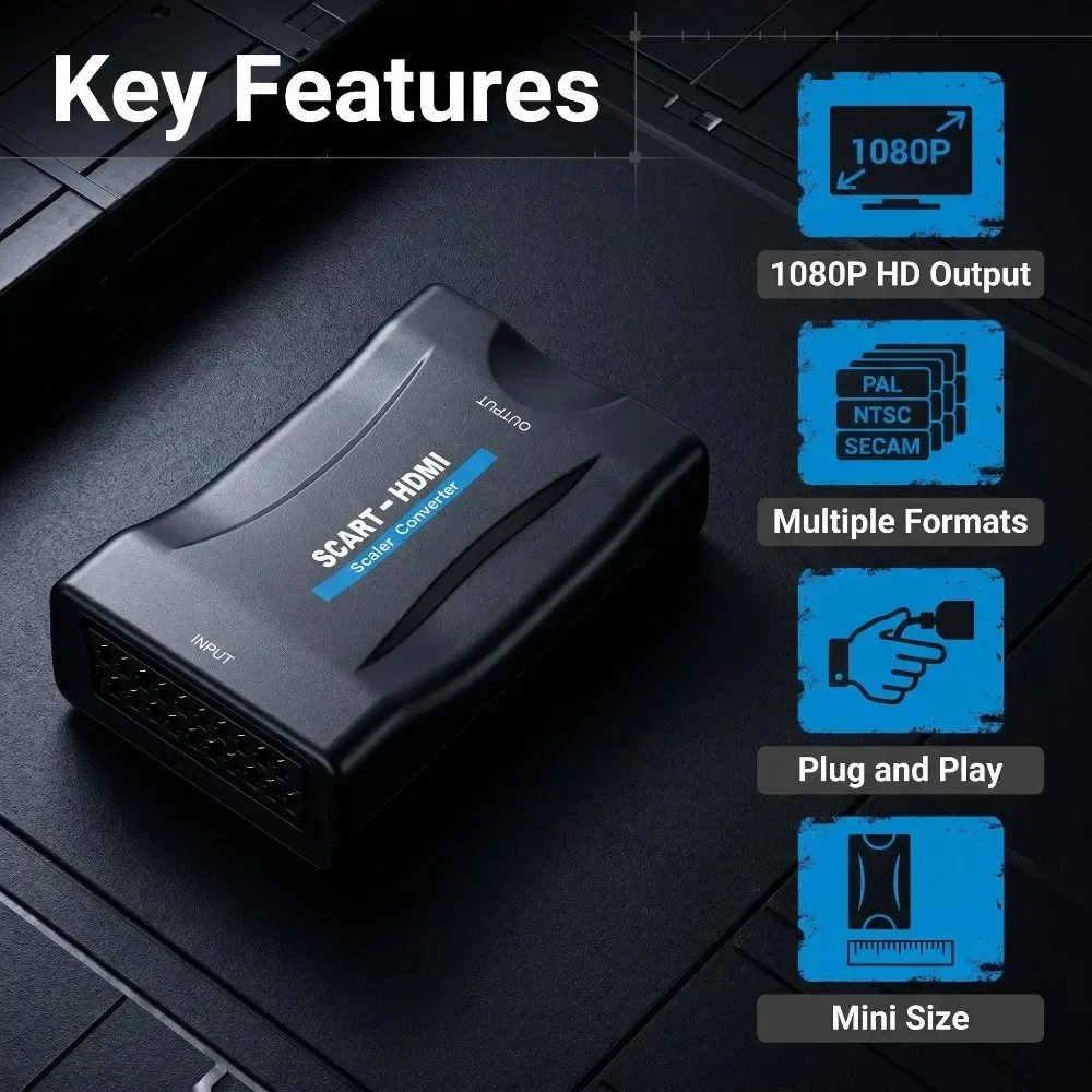 SCART To HDMI-Compatible Conve - огляд і ціна Scart To Hdmi