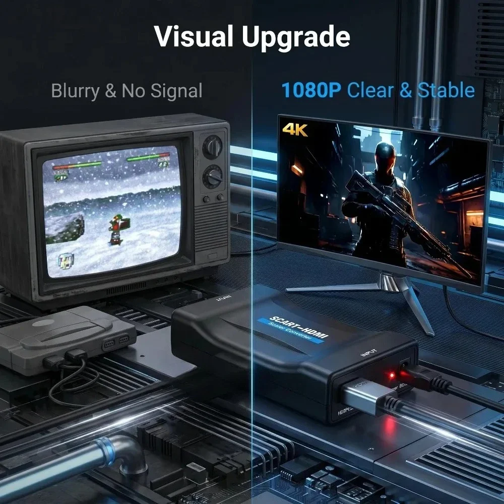 SCART To HDMI-Compatible Conve - огляд і ціна Scart To Hdmi
